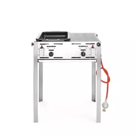 HENDI Roast-Master Maxi 50/50 gasbarbecue - 11 kW, 850 x 675 x (H) 600 mm - 154540