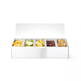 BarUp Ingrediëntenhouder 5 containers, 375x140x(H)90mm - 552100