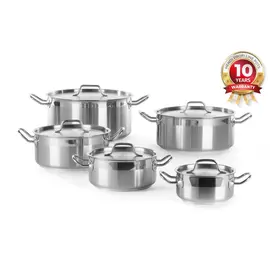 HENDI Stew pan low - with lid 12L, ⌀320x(H)150mm - 830604