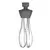 HENDI Set: Stick blender 350 with variable speed + whisk + wall-mounted rack Black, 230V/350W, 110x324x(H)816mm - 222393