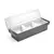 BarUp Condimenthouder - 3 bakjes Zwart, 480x150x(H)100mm - 552018