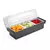 BarUp Condimenthouder - 3 bakjes Zwart, 480x150x(H)100mm - 552018