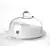 HENDI Glazen cocktail rook stolp met ventilatieopening, ⌀130x(H)282mm - 199657
