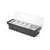 BarUp Ingrediëntenhouder - 5 containers Zwart, 480x150x(H)100mm - 552131