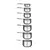 HENDI Maatbekers - set van 7 stuks. 140x85x(H)52mm - 596487