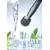 BarUp Cocktail muddler Geribbelde kop, Zwart, ⌀34x207mm - 596951
