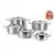 HENDI Kookpan laag - met deksel 4,8L, ⌀240x(H)105mm - 830406