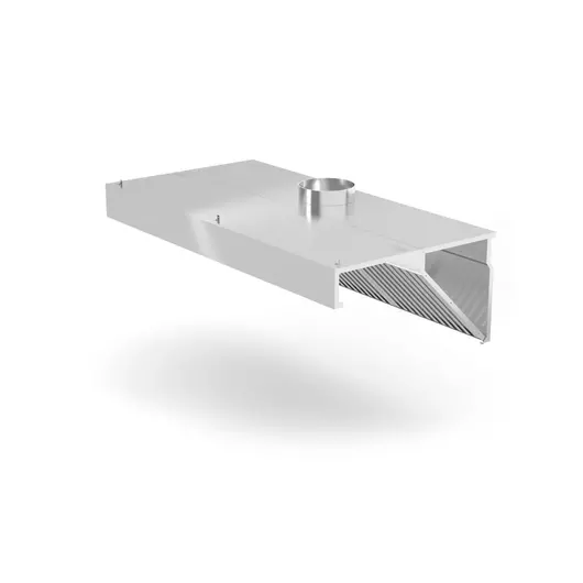 HENDI Afzuigkap voor muur montage met LED-verlichting, 1000x700x(H)450mm - 229309