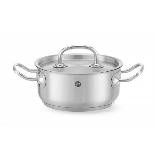HENDI Kookpan laag - met deksel 7,3L, ⌀280x(H)120mm - 836033