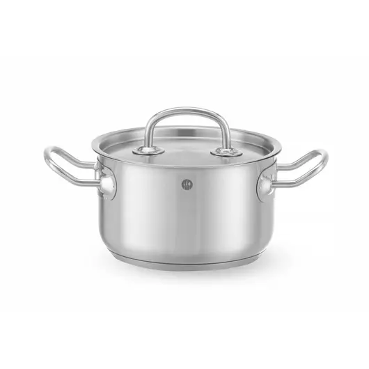HENDI Kookpan middel - met deksel 1,9L, ⌀160x(H)95mm - 836101