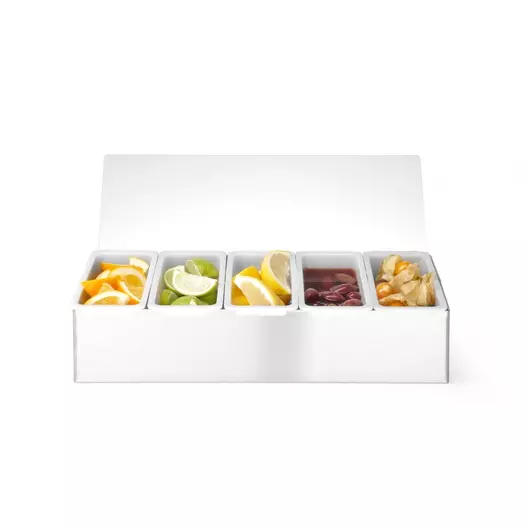 BarUp Ingrediëntenhouder 5 containers, 375x140x(H)90mm - 552100