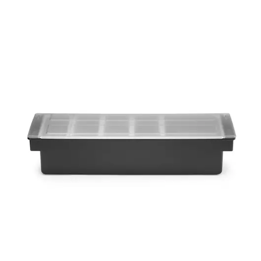 BarUp Ingrediëntenhouder - 5 containers Zwart, 480x150x(H)100mm - 552131