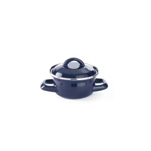 HENDI Soup & gravy pan - with lid blue, 0,6L, Blue, ⌀120x(H)95mm - 625804