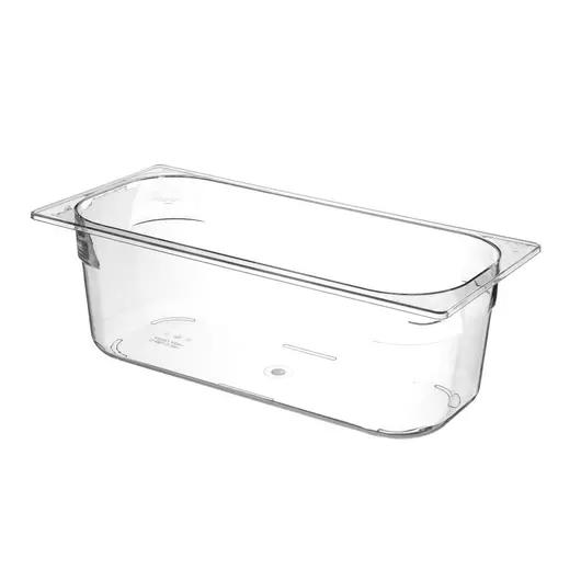 HENDI IJscontainer van polycarbonaat 5L, Zwart, 360x250x(H)80mm - 807071