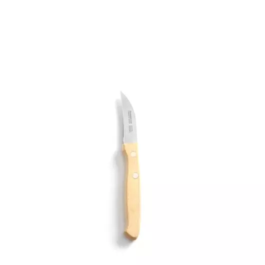 HENDI Schilmes met houten heft gebogen model, Hout, (L)165mm - 841020
