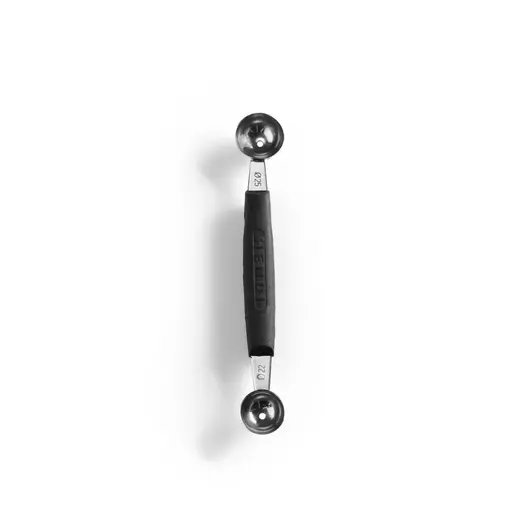 HENDI Meloenbolletjeslepel dubbel ø 22-25 mm, Zwart, (L)165mm - 856000