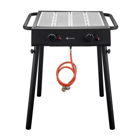 HENDI Xantos Black Gasgrill Zwart, 9,5kW, 770x710x(H)870mm - 148631