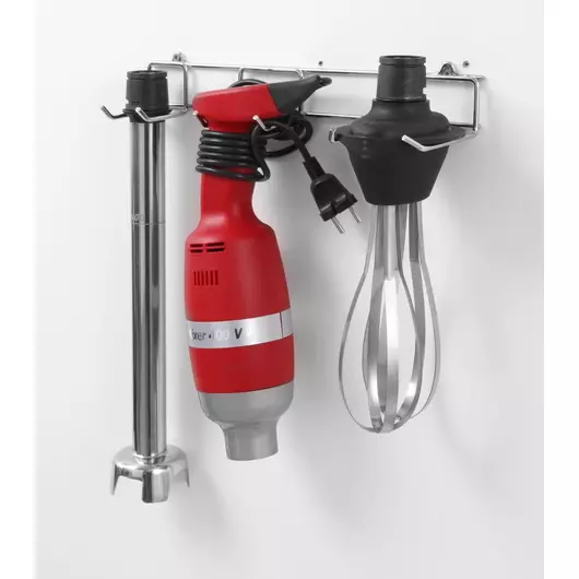 HENDI Staafmixer Profi Line 400 - met regelbare snelheid. Set met opbergrek. 230V/400W, ⌀100x(H)765mm - 224380